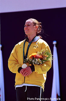 Our Queen Of The Track - Sydney 2000 Paralympics – Lisa Llorens 3 Lisa 2000 Medal