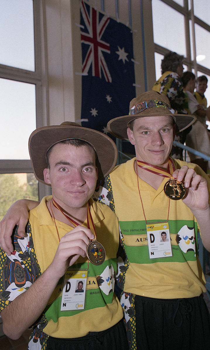 Xx0992 Joshua Hofer and Joseph Walker swimmers Madrid 3b Scan